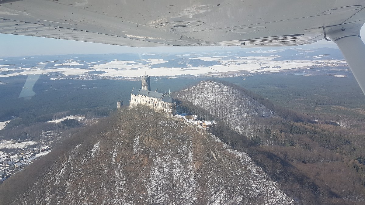 45min zážitkový let, okruh na Bezděz